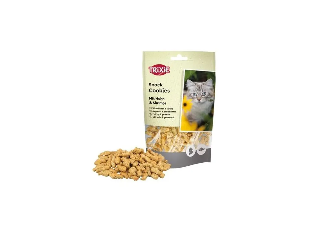 Cookies, sušenky s kuřetem a krevetami pro kočky, 50 g Expresní Doručení