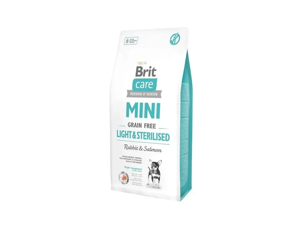 Brit Care Mini Dog Light & Sterilised Rabbit&Salmon 7 kg Akční Nabídka