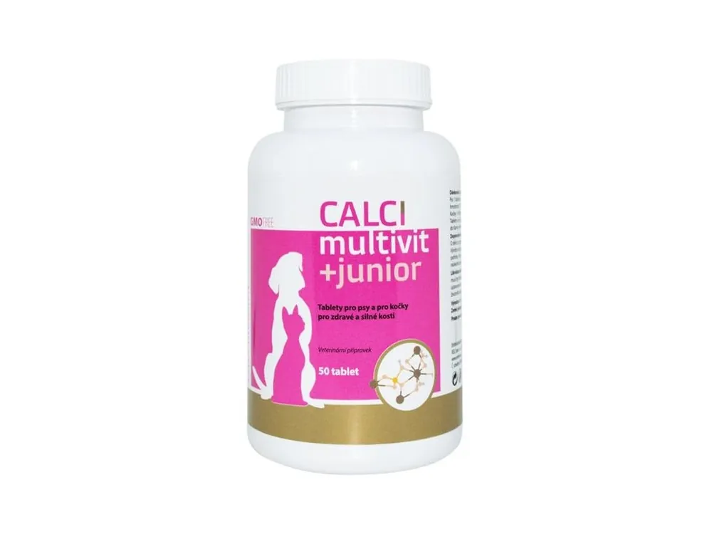 CALCImultivit+junior tablety pro psy a kočky 50 tablet Nejlepší Cena
