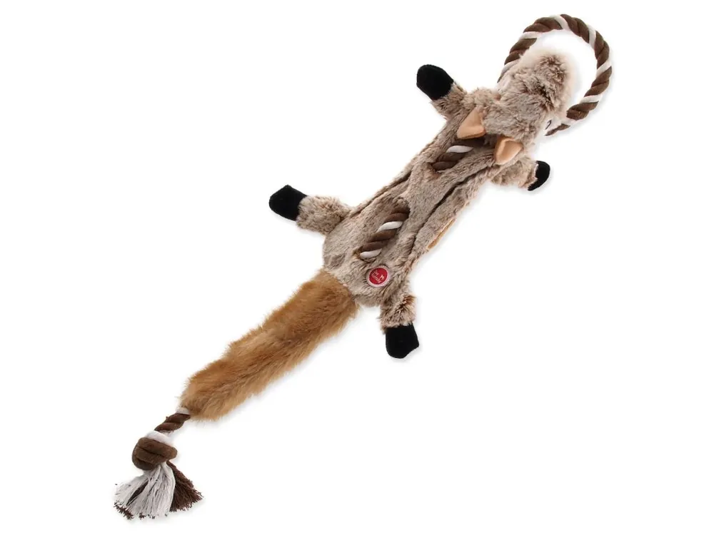 Hračka Dog Fantasy Skinneeez čipmank s provazem 57,5 cm Must-Have
