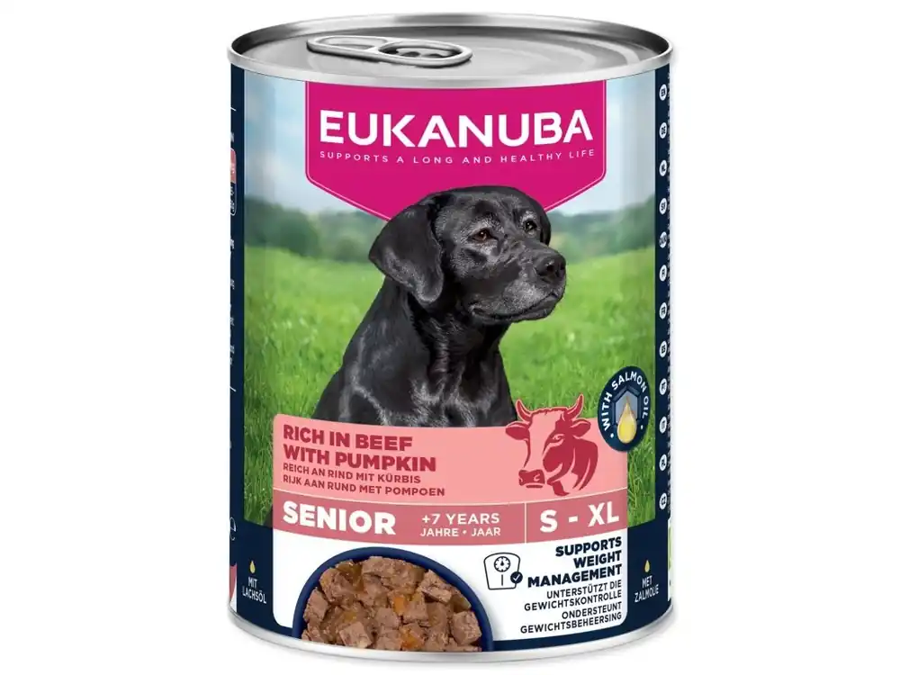 Konzerva EUKANUBA senior bohatá na hovězí s dýní 400 g Cenově Výhodný