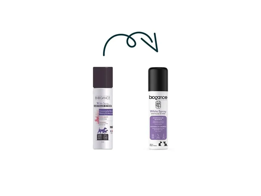 Nejlepší Volba Biogance White Spray - suchý šampon na bílou srst 300 ml