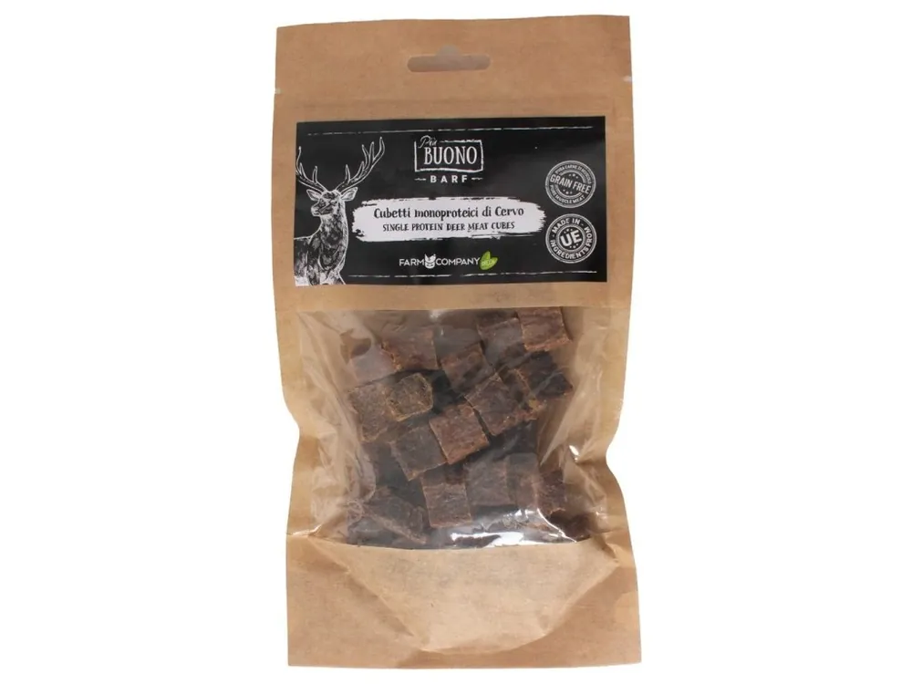 Farm Company Single protein - jelení pamlsky kostky 70g Rychlé Dodání