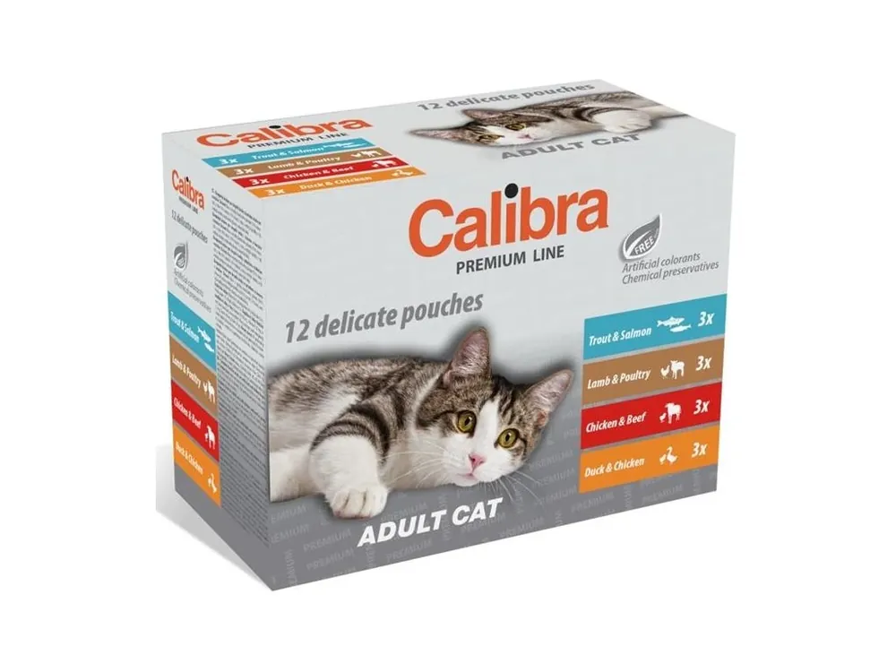 Calibra Cat kapsička Premium Adult multipack 12x100 g Omezená Nabídka