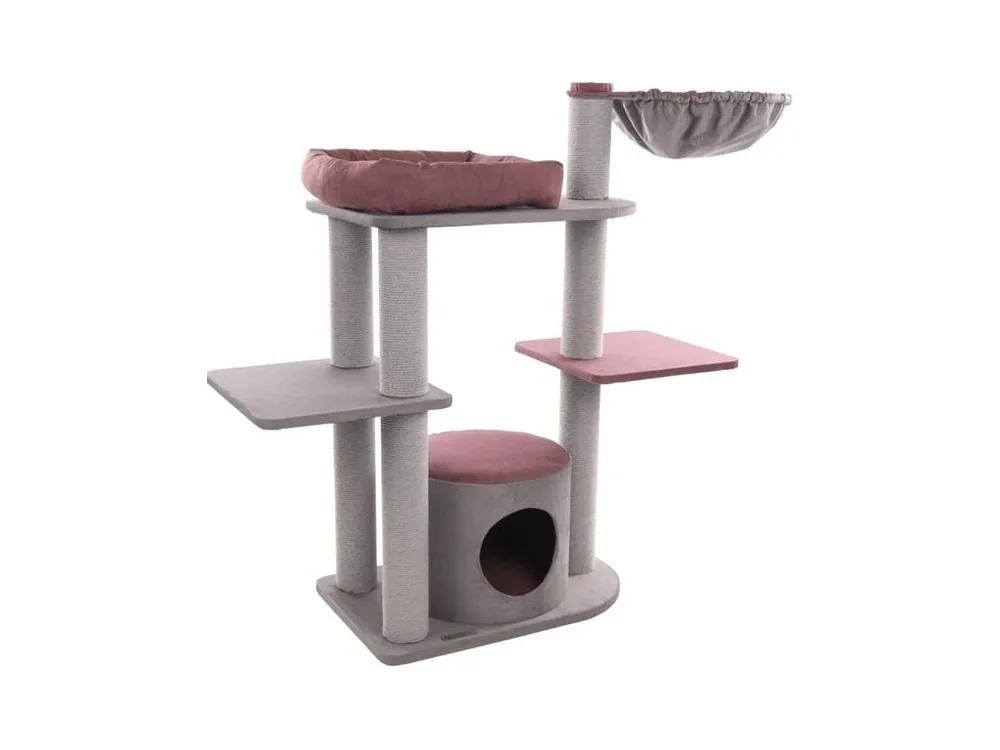 Cenová Bomba Škrabadlo Roselle Starla Flamingo 119x42,5x104 cm šedé
