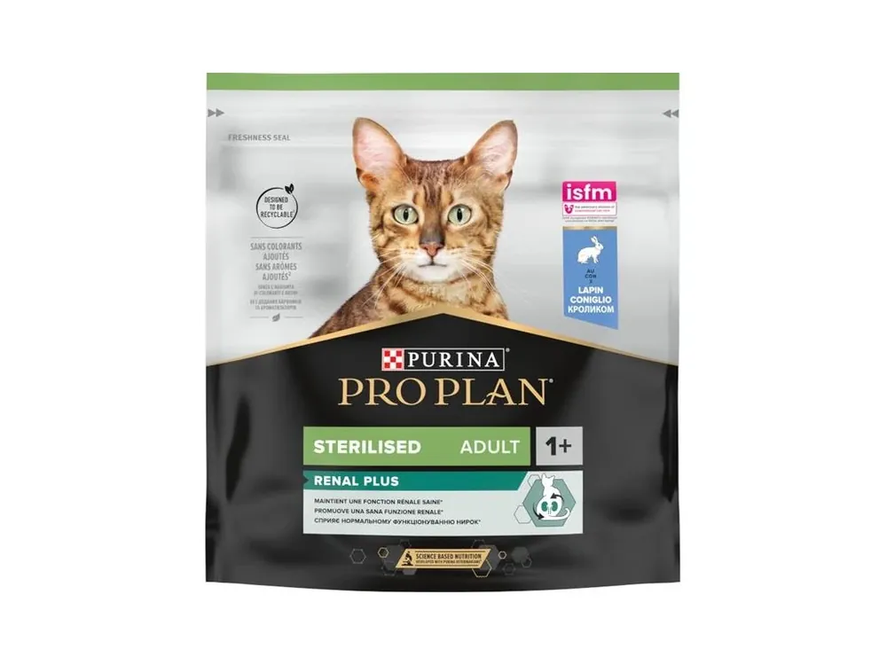 Pro Plan Cat Adult Sterilised Renal Plus králík 400 g Expresní Doručení
