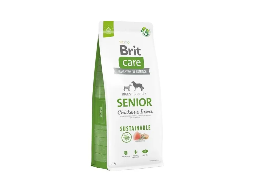 Brit Care Dog Sustainable Senior Chicken+Insect 12 kg Nejprodávanější