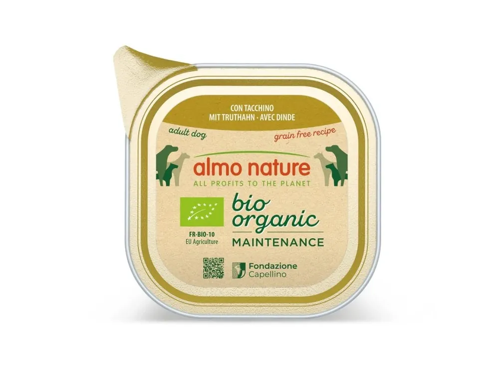 Akční Nabídka Almo Nature Bio Organic - vanička pro psy s krůtou 100 g