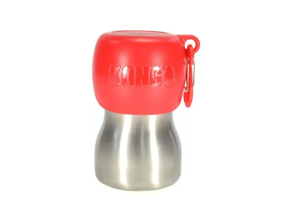 Časově Omezené Cestovní láhev H2O Stainless Steel 280 ml červená KONG