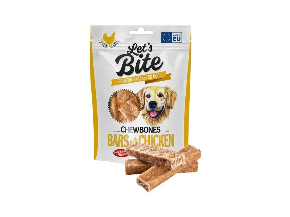 Nejprodávanější Brit DOG Let’s Bite Chewbones Bars with Chicken 175 g