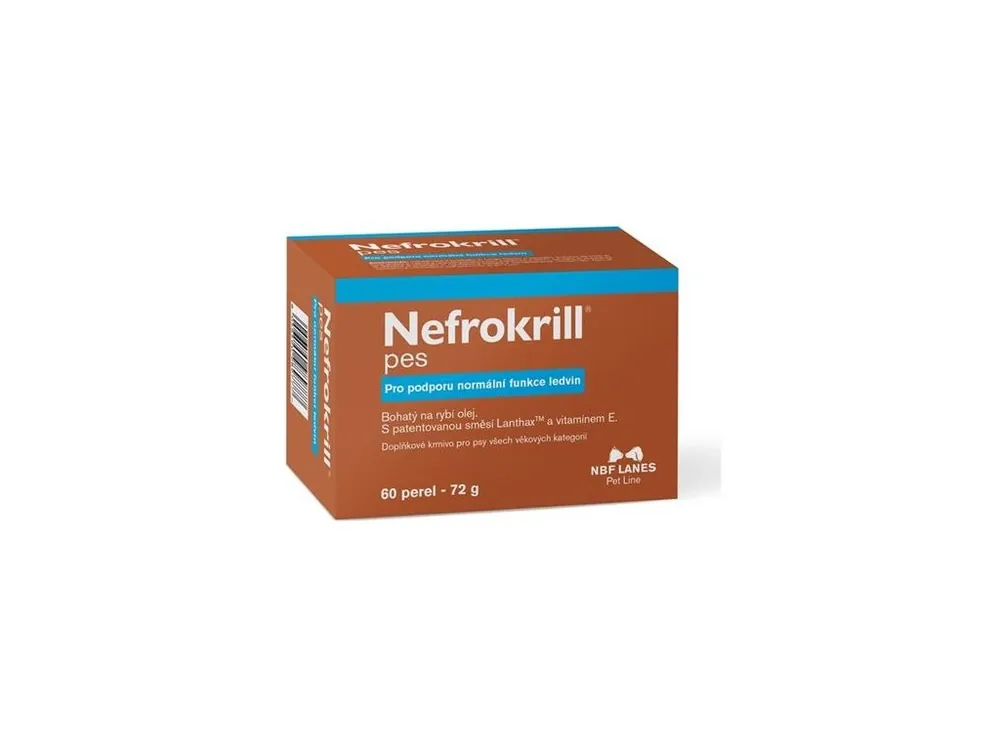 Bezpečná Platba NBF Lanes Nefrokrill pes 60 kapslí (onemocnění ledvin)