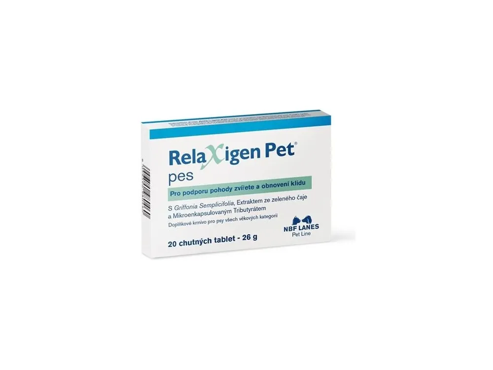 Pouze Dnes NBF Lanes Relaxigen Pet pes 20 tablet (stres a úzkost)