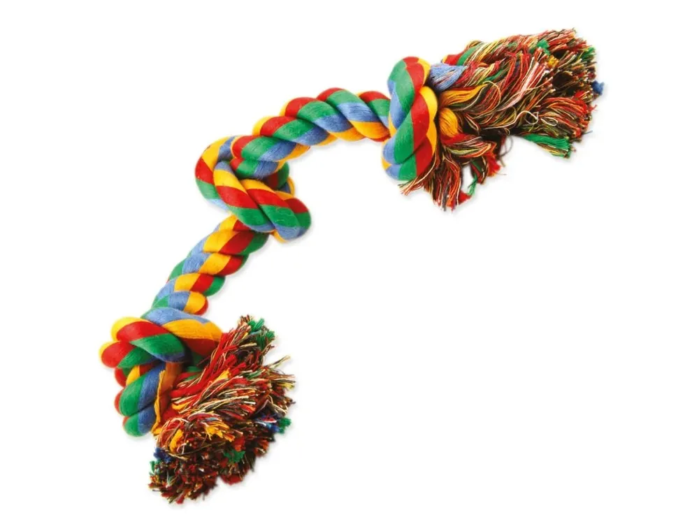 Hračka Dog Fantasy uzel bavlněný barevný 3 knoty 40 cm Top Prodej