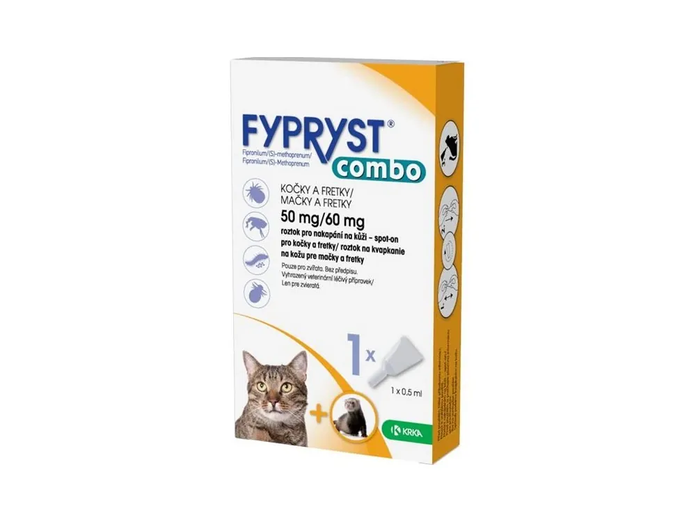 Expresní Doručení Fypryst Combo spot on Cat 50/60mg a.u.v. sol 1x0,5 ml