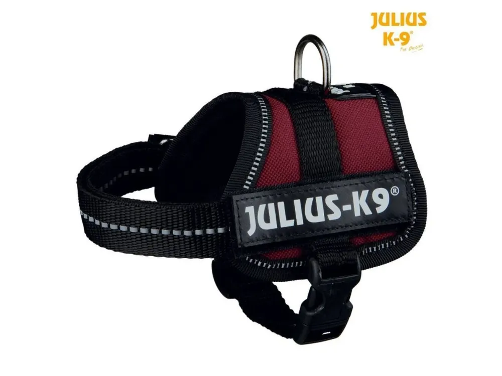 Cenová Bomba Julius-K9 silový postroj Baby 1/XS 30-40 cm, burgund