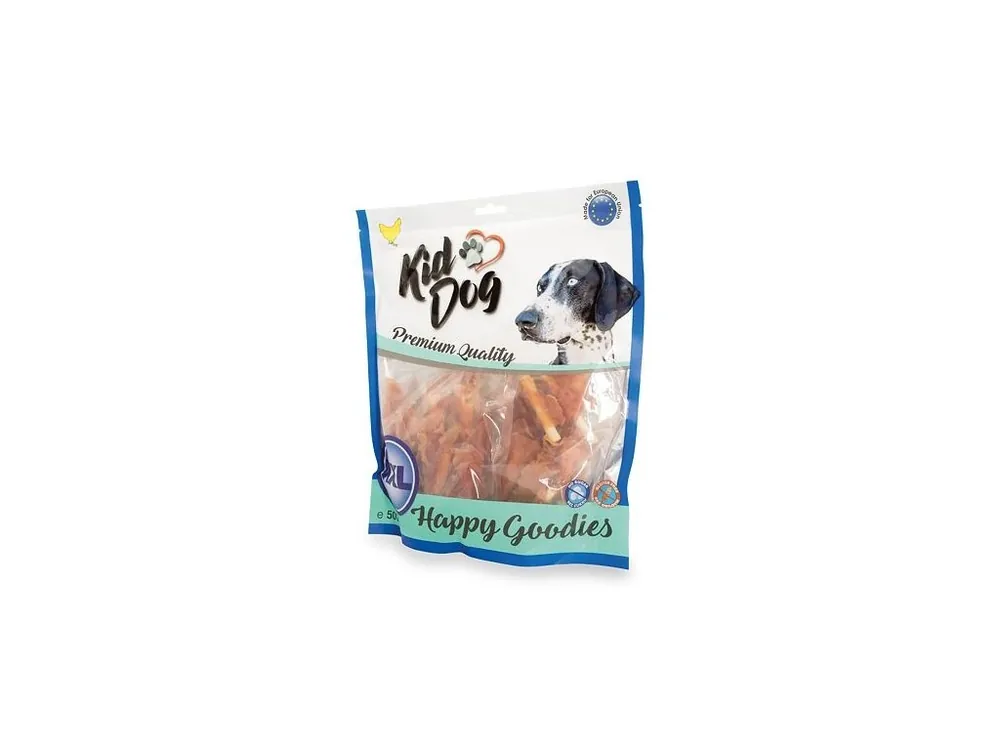 Bezpečná Platba KIDDOG kuřecí prsa na buvolí tyčince mini 9 cm, 500g