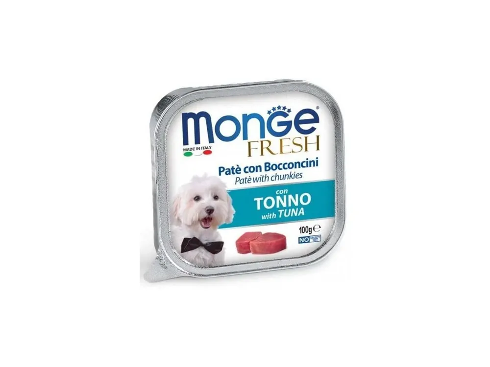 MONGE FRESH - paštika a kousky s tuňákem 100 g pro psy Cenová Bomba