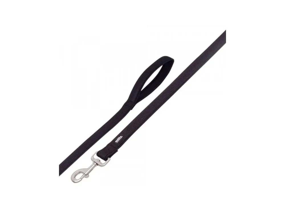 Sleva Vodítko nylon Mesh Preno 120cm x 20-25mm černé Nobby