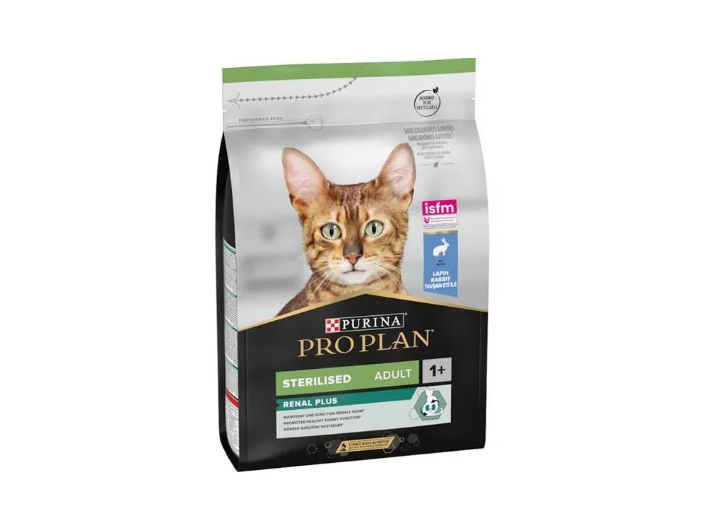 Pro Plan Cat Adult Sterilised Renal Plus králík 3 kg Víkendová Akce
