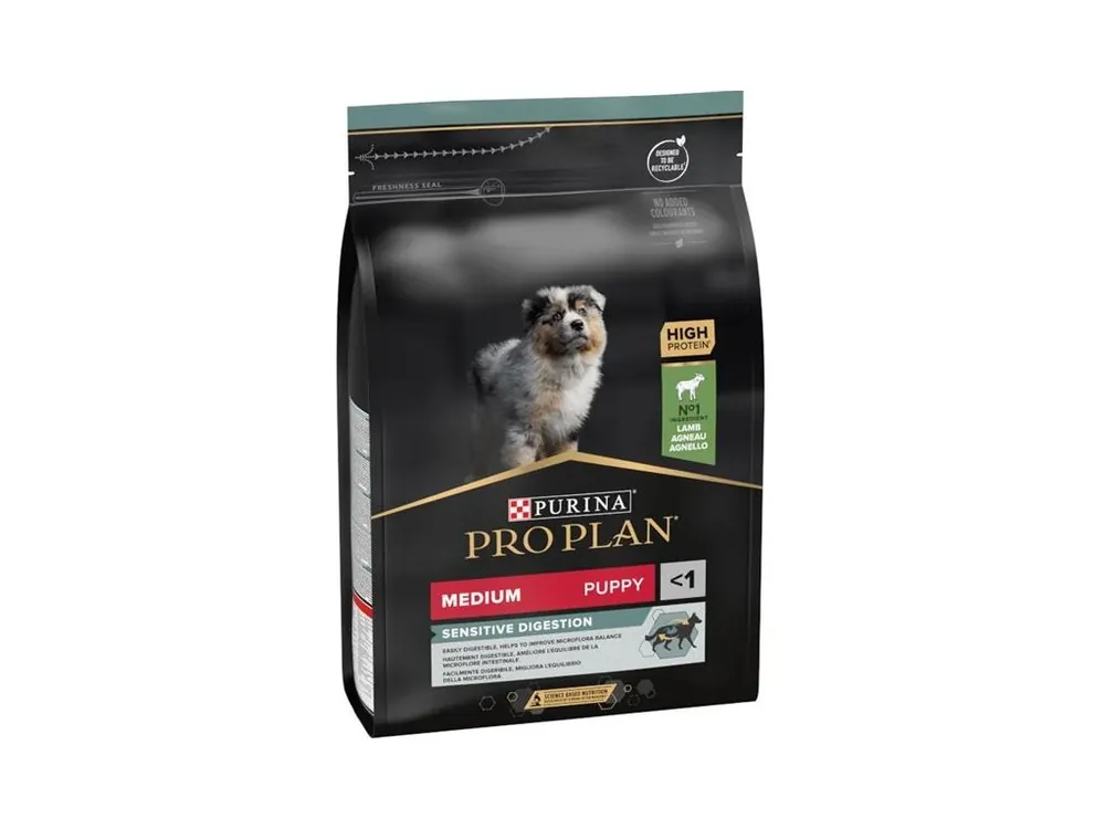 Objednat Nyní Pro Plan Puppy Medium Sensitive Digestion jehně 3 kg