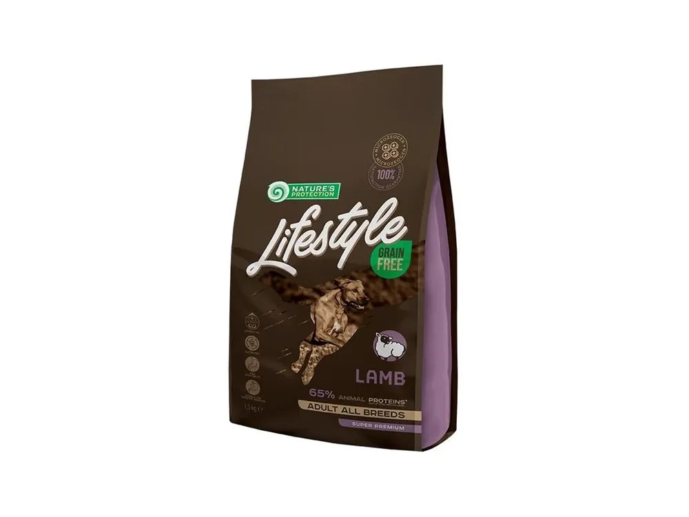 Finální Výprodej Nature‘s Protection Dog Dry LifeStyle GF Lamb 1,5 kg