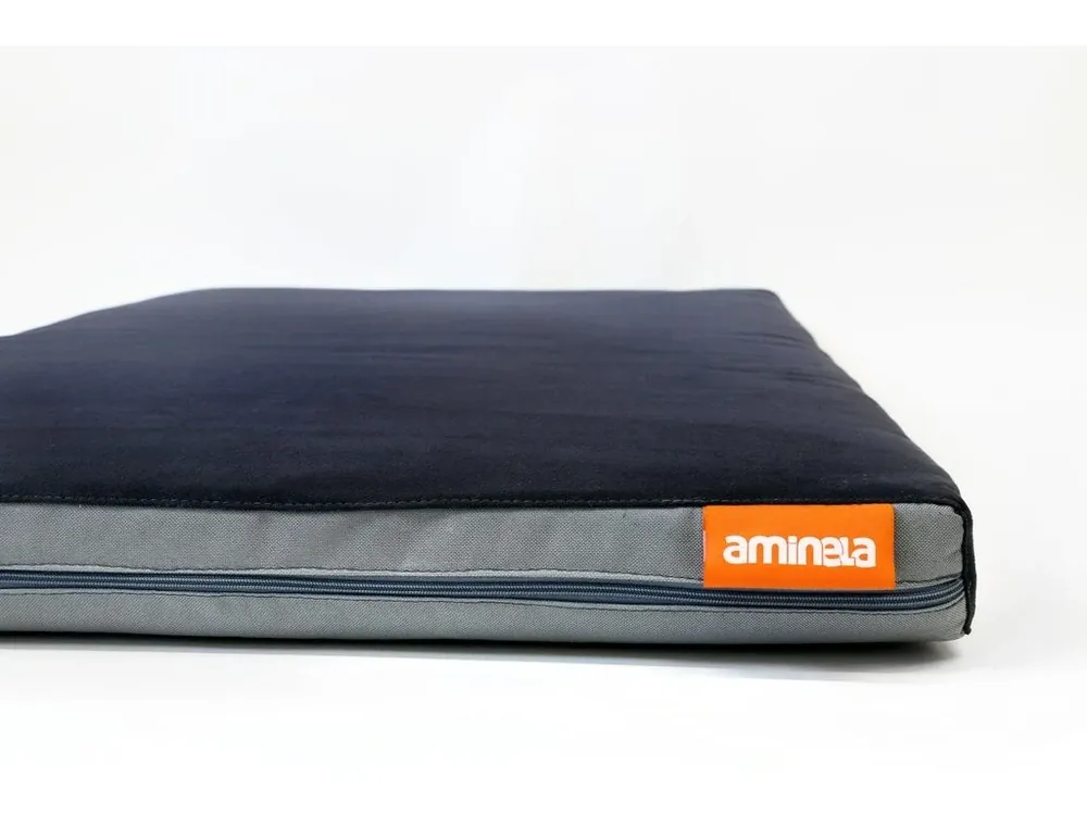 Matrace Aminela - 120 x 80 x 10 cm Half and Half černá/šedá Výprodej