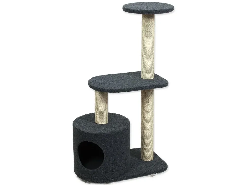 Odpočívadlo Magic Cat Renata koberec šedé 53x34x95cm Akční Cena