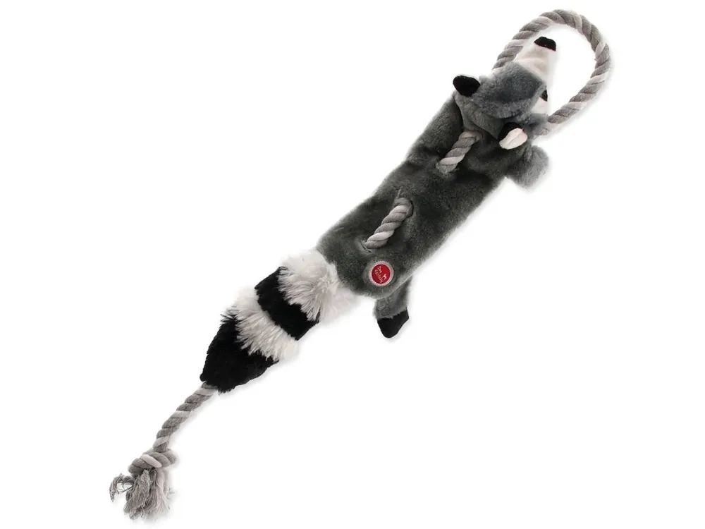 Hračka Dog Fantasy Skinneeez mýval s provazem 57,5 cm Časově Omezené