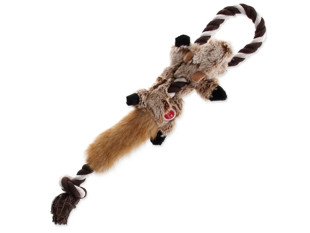 Rychlé Dodání Hračka Dog Fantasy Skinneeez čipmank s provazem 35 cm