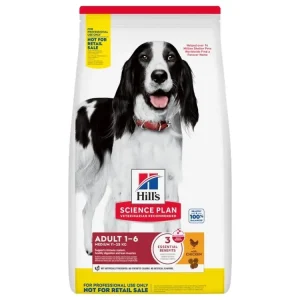 Koupit Online Hill‘s Science Plan Canine Adult Medium Chicken 6 kg