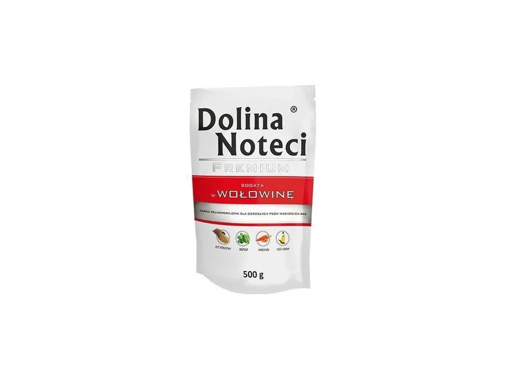 Bezpečná Platba DOLINA NOTECI PREMIUM hovězí kapsička pro psy 500 g