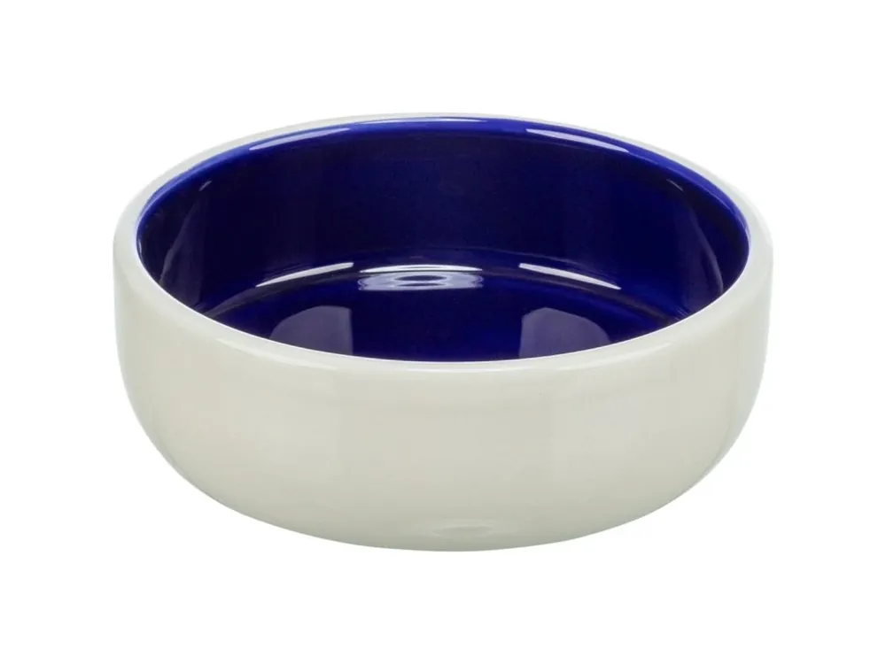 Keramická miska s glazurou 300ml/12cm - krémovo/modrá Speciální Cena