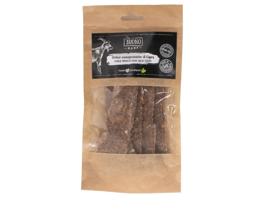 Sezónní Sleva Farm Company Single protein - kozí pamlsky plátky 70g
