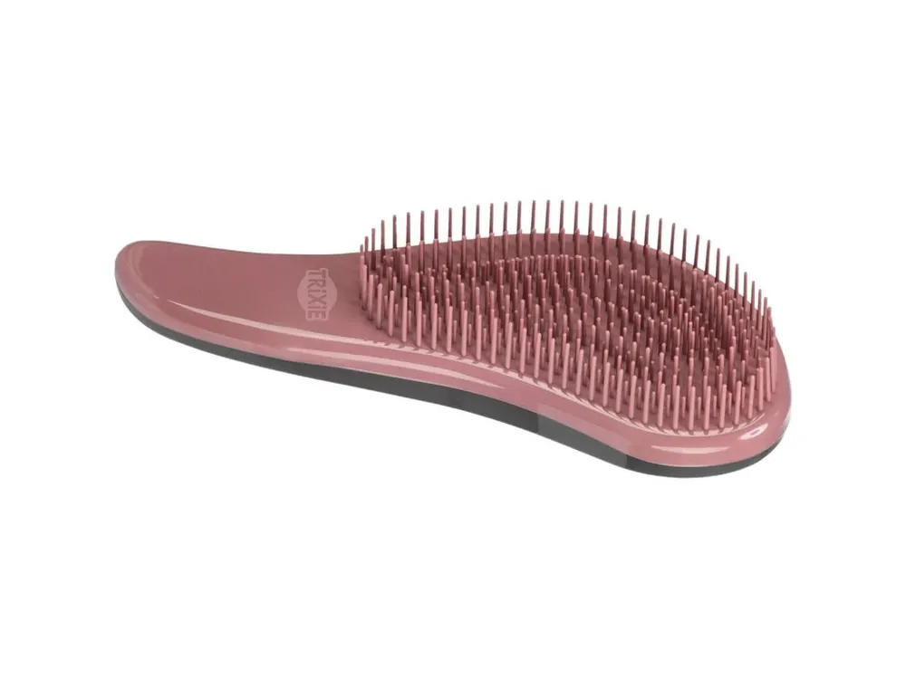 Měkký plastový kartáč pro kočky, 19cm, růžová/černá Akční Nabídka