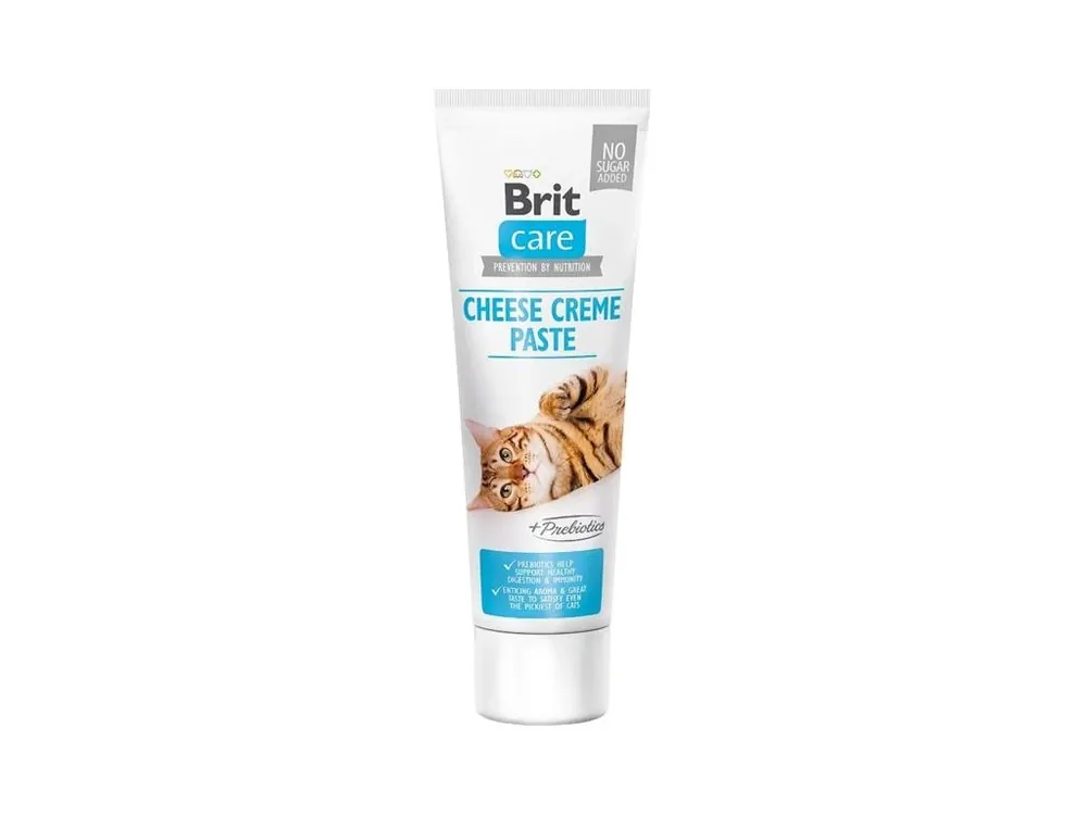 Vysoce Kvalitní Brit Care Cat Paste Cheese Creme s prebiotiky 100 g