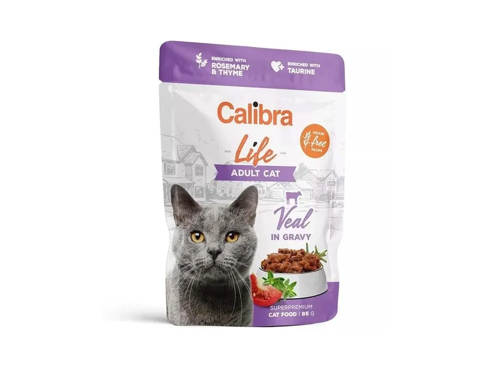 Calibra Cat Life kapsička Adult Veal in gravy 85 g Dokud Zásoby Vydrží