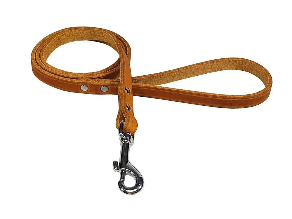 Pouze Dnes Vodítka z maštěné kůže ZUBR - Přírodní (14 mm / 120 cm)