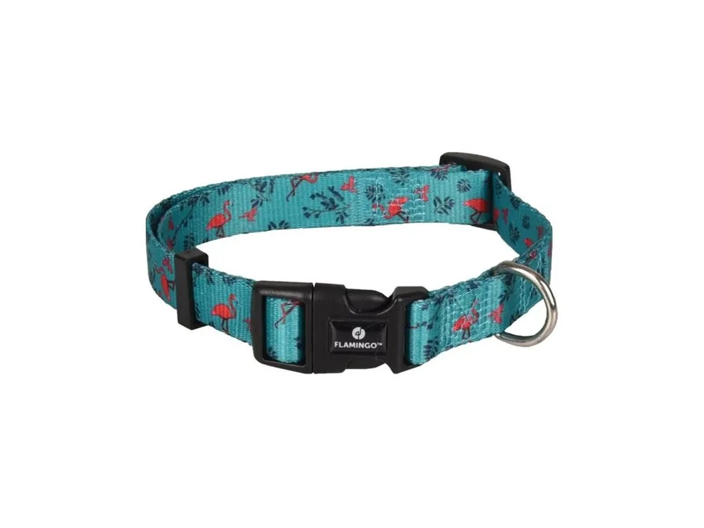 Obojek nylon Samar tyrkysový S 1,5x30-45 cm Flamingo Výprodej