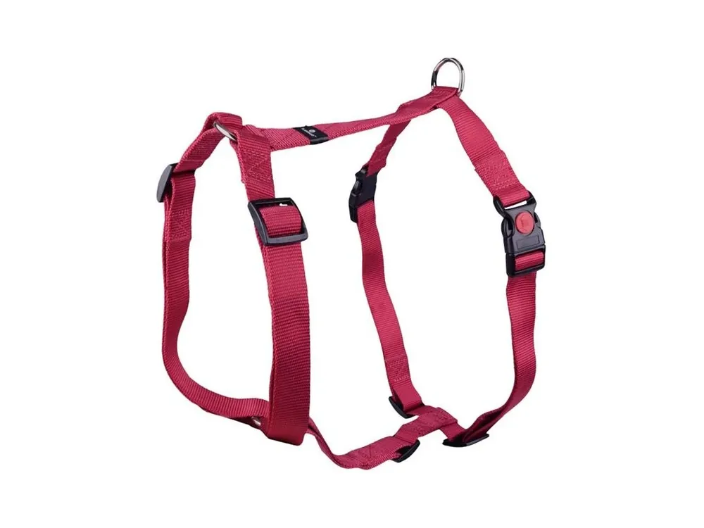 Postroj nylon Ziggi vínový XL 2,5x70-110 cm Flamingo Poslední Šance