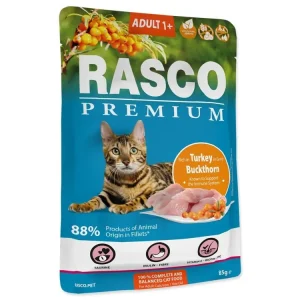 Výhodná Nabídka Kapsička Rasco Premium Adult krůta s rakytníkem 85g
