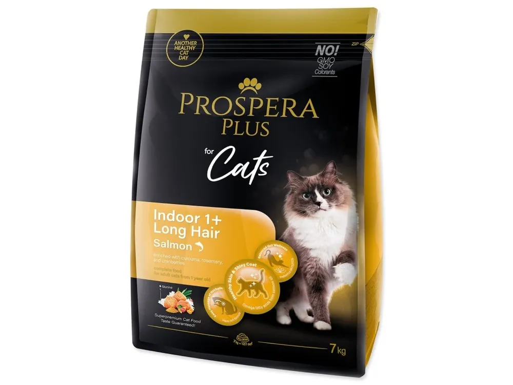Krmivo Prospera Plus Indoor 1+ Salmon Long Hair 7kg Novinka