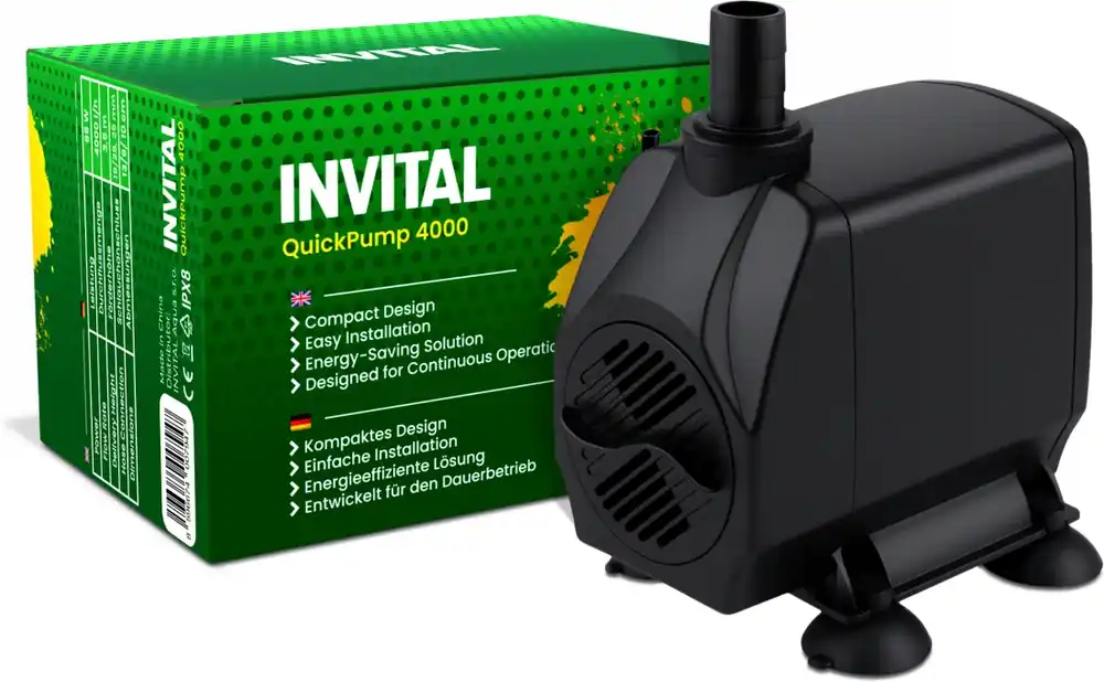 Objednat Nyní INVITAL QuickPump 4000 výtlačné čerpadlo 4000 l/h
