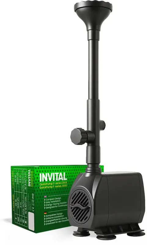 Horká Nabídka INVITAL QuickPump F-series 3000 fontánové čerpadlo 3000l/h