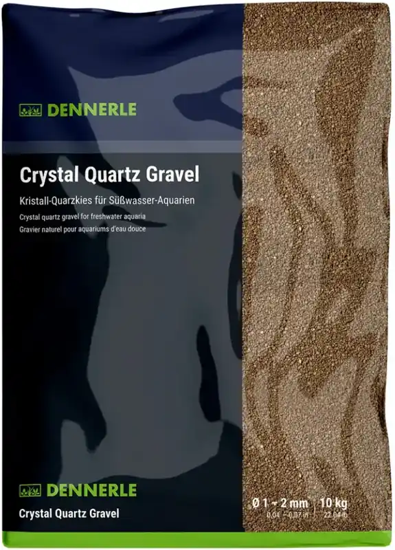 Dennerle Crystal-Quartz tmavě hnědý písek 10 kg Nejlepší Volba