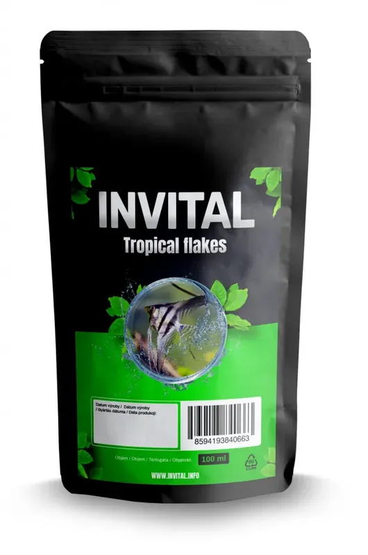 Nejlepší Cena INVITAL Tropical flakes 100 ml vločky