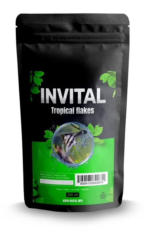 Koupit Online INVITAL Tropical flakes 250 ml vločky