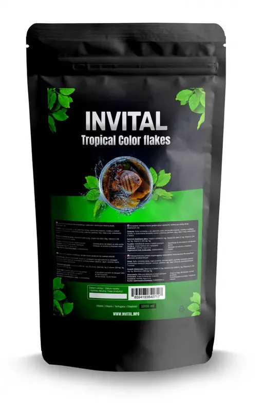 INVITAL Tropical Colour flakes 1000 ml vločky Top Prodej