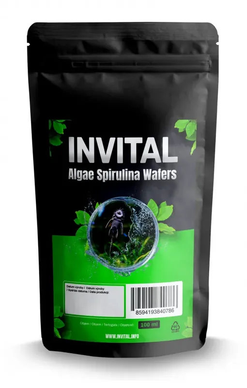 INVITAL Algae Spirulina Wafers 100 ml Akce