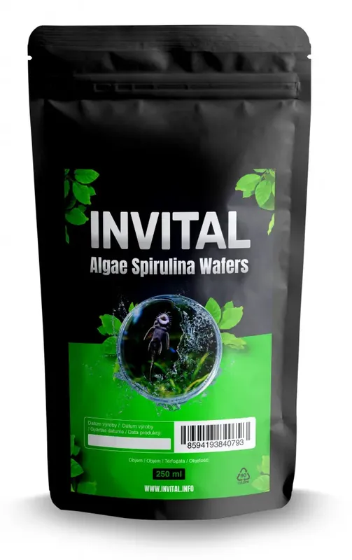 Nejlepší Volba INVITAL Algae Spirulina Wafers 250 ml