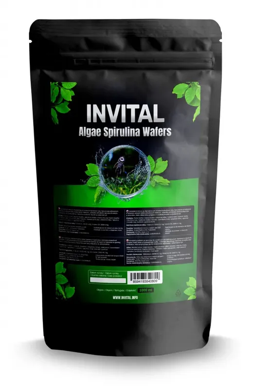 INVITAL Algae Spirulina Wafers 1000 ml Nakupujte Hned